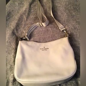 Kate Spade Light Gray Crossbody Bag TWO STRAPS